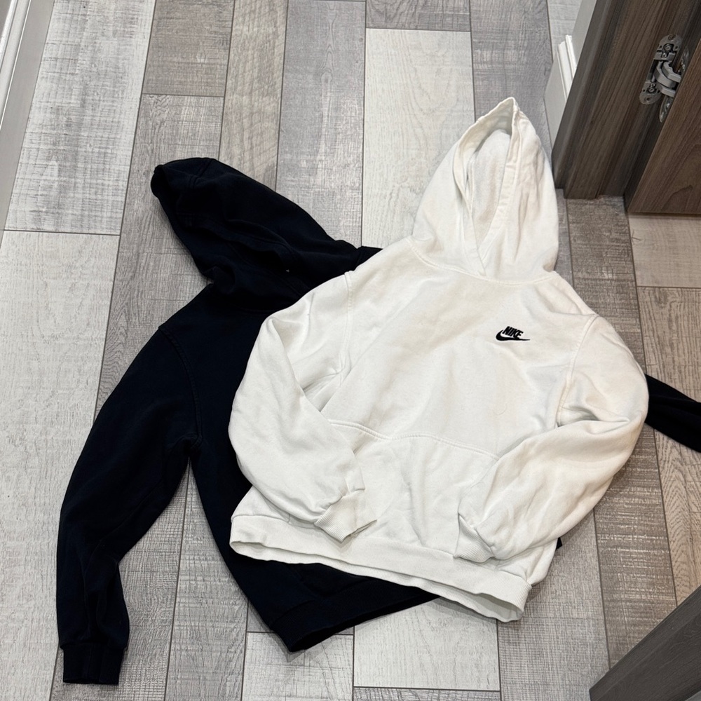 Nike Black and White Hoodies